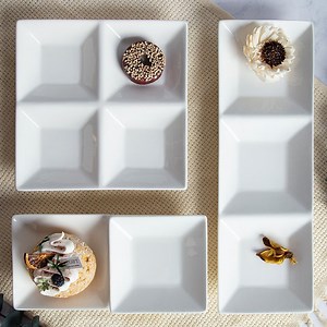 [Hot Item] Premium European Bone China Square Plates for Dining Sets