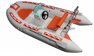 [Hot Item] 11.8FT Rib Boat Fishing Boat Sport Yacht Fiberglass Rigid Dinghy