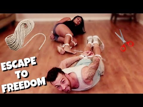 HOSTAGE COUPLE ESCAPE ROPE TUG OF WAR CHALLENGE!! PT 2