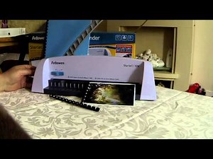 Fellowes Starlet 2 Personal Comb Binder Demonstration. Part 2