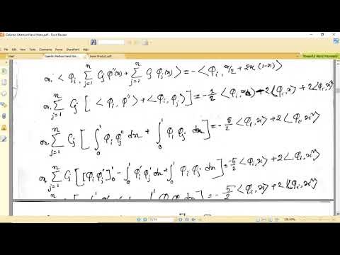 Boundary Value Problem Galerkin Mthod(MATLAB)