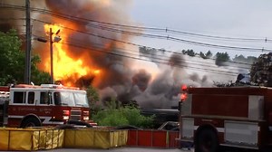 Maine DEP visits site of Topsham fire