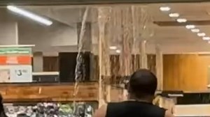 Storm hits Warwick with deluge causing shopping centre chaos