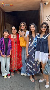 81K views · 676 reactions | Shilpa Shetty With Family Spotted At Bandra! #shilpashetty #ShamitaShetty #family #bollywood #virals #celebrity | Movie Review Preview | Facebook