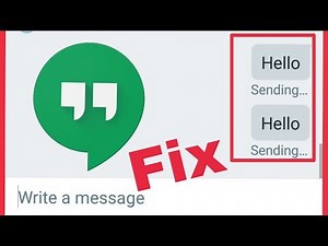 How To Fix Google Hangout Can't send a message | SMS Not Send Problem in Android