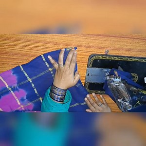 stitching of easy saree fall #saree #sareefall #fallstitching | Fashion Trends In Sewing