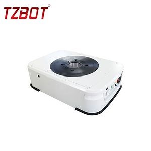 [Hot Item] OEM ODM 500kg Capacidad de Carga Carro Agv Nuevo Diseño Vehículo Guiado Automático Guía de Código Qr Agv Equipado con Chasis de Robot Controlador Agv (TZAGV-Q500)
