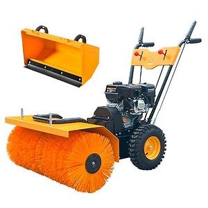 [Hot Item] Competitive Price Outdoor Gas Power Sweeper Snow Plow Walk Behind Street Snow Sweeper for Sale