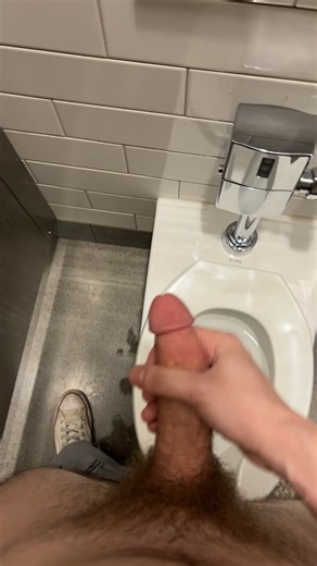 blowing my load on a walmart stall