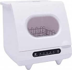 Mini Countertop Dishwasher, 1200W Portable Dishwasher, 5 Washing Progra, 360° Rotating Deep, Cleaning Tabletop Dishwasher, Mini Dishwasher for Houses, Dorms, Offices, RV