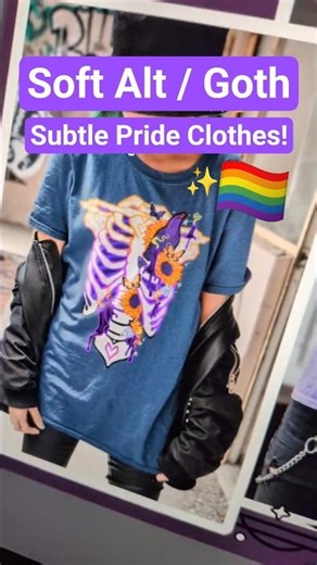 Soft alt clothes for your pride 🏳️‍🌈 flag! | #lgbt #pride #alternative #pastelgoth