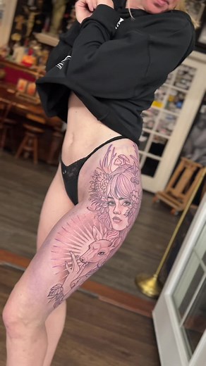 Creating a Beautiful Nature-Inspired Tattoo for Ashley