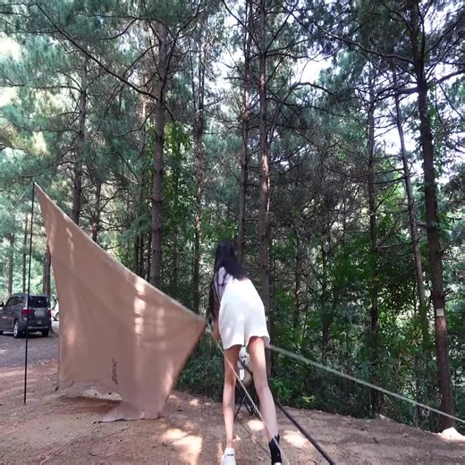 🔥36℃ Solo Camping with Just a Fan. Shower with sweat 🥵 nature ASMR | Camping Aliza OnAir