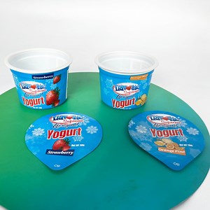 [Hot Item] 110g 125ml Plastic Yogurt Cup with Aluminum Foil Lid Pot De Yaourt