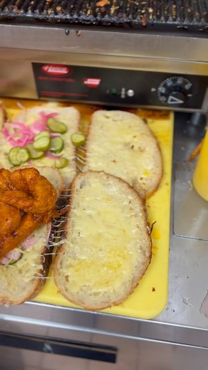 5.4K views · 57 reactions | Nashville hot chicken grilled cheese …...
