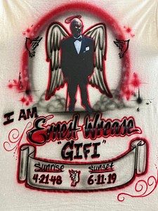Custom Airbrush T-shirt - Memorial Design - R.I.P - Picture Shirt - Etsy Australia