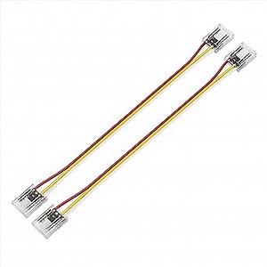 BTF-LIGHTING FCOB COB FOB Flexible High Density CCT LED Strip 10MM Connector Kit 2PCS Dual Single End with 15cm Long 22AWG Extension Wire Connectors - Amazon.com