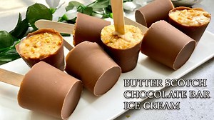 117K views · 1.2K reactions | Butterscotch Chocolate Bar Ice Cream Ingredients- 1 L full fat milk 2 tbsp Cornstarch +1/4 cup milk 4 tbsp milk powder 100 gm milk compound chocolate Disposable cups For Caramel Crunch - 2 tbsp cashews 2 tbsp almonds 1/2 cup (110 gm) powder sugar 1.5 tbsp butter | Rita Arora Recipes | Facebook