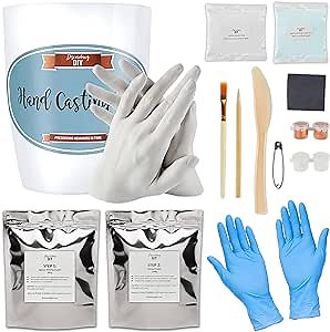 Hand Casting Kit Couples - Hand Mold Kit Couples, Wedding Engagement Gifts for Husband Wife, Girlfriend Boyfriend