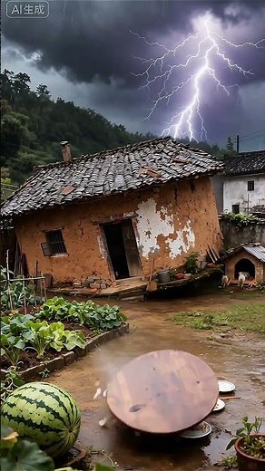 什么样的人会喜欢这样的田园生活呢！#我的乡村生活 #乡村田野 #乡村田园生活 #乡愁记忆 #暴風雨 #下雨 #下雨天 #下雨聲 #下雨的声音 #雨 #雨音 #雨の音 #雨と雷 #雨降り#农村生活