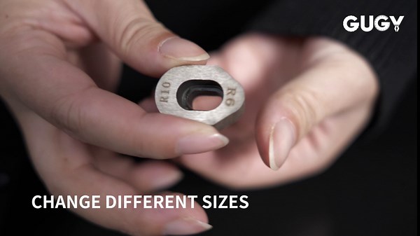 GUGY Heavy Duty Corner Rounder Punch Cutter with R4mm R6mm R10mm Dies, Max 30mm/1.2" Cutting Thickness Corner Cutter Punch Machine with Paper Holding Device for Metal Card Stock, PVC, Aluminum, Grey