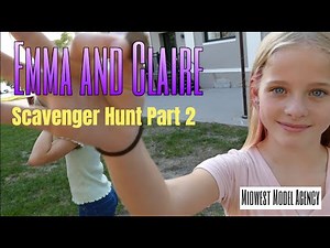 Emma and Claire Young Models Emma and Claire - Before the Photo shoot - Scavenger Hunt Part 2