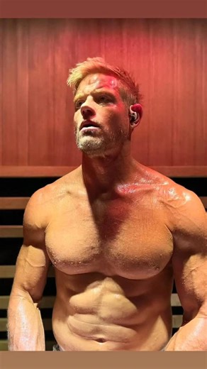 Trevor Donovan on Instagram: "Saunas strengthen your heart, melt stress, and flush toxins, like a power wash for your insides. 🤘"