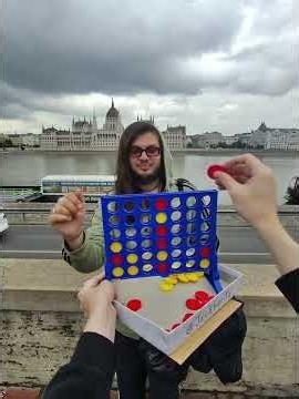 Playing connect 4 in every country of the world #connect4 #game #public
