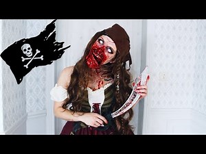 Zombie pirate halloween makeup // SFX tutorial