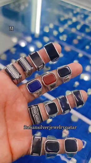 4K views · 20 reactions | Men rings -925 Silver  #mensilverrings#Silverjewelryqatar# | Italian Silver Jewelry Qatar | Facebook