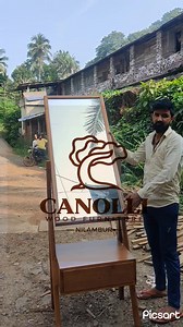 26 reactions | Mirror adjustable dressing table #Nilambur teak | Canolli Wood Furniture | Facebook