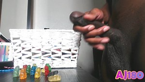 AJ180 Sinks Lil' Intruders with Jizm in Giantess Gummy Punch