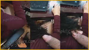 Groping new intern girl wearing mini dress 😈