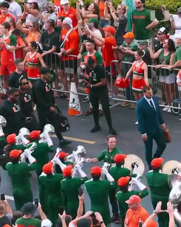 Nothing better than Hurricane Walk during Homecoming! | Miami Hurricanes