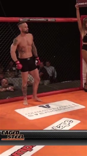 Gorilla Fight Team head coach Dan Gibbon throwback fight when he was in Caged Steel 18 🙌🏆Will we see him return to the cage??👊[ #CagedSteel - #mma - in association with RCD Electrical Yorkshire Ltd ] | Caged Steel