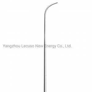 [Hot Item] Double Arms Poles for Solar Lights Outdoor Galvanized Octagonal Lamp Post Pole