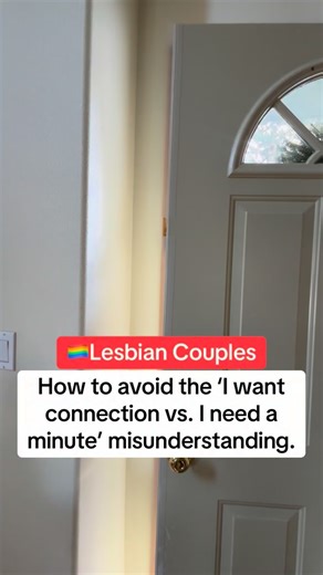 Lesbian Couples Coaching on Instagram: "🏳️‍🌈Lesbian couples! This is one of the most COMMON communication misunderstandings. One of you wants closeness. The other needs 10 minutes of silence. And boom 💥 misinterpretation → tension → hurt feelings. Use this line: “I want to connect with you, can you give me 10 minutes so I can be fully present?” It reassures one partner and gives space to the other. Waiting won’t fix the communication issues in your relationship. A 45-day reset will. 👇 Click
