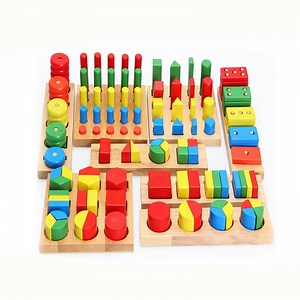 [Hot Item] Wooden Toy Montessori Mathematic Fraction Material Teaching Aids Learning Materials