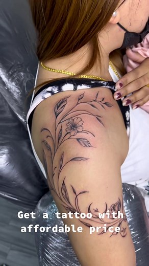 Unique Vine Tattoo Design at Affordable Prices