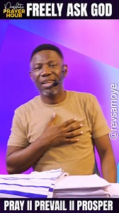 Freely ask God. #transformersng #revsamoye #ttc #viralreelsシ | The Transforming Church