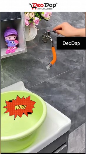 9087 FLEXIBLE WATER TAP EXTENDER, UNIVERSAL FOAMING EXTENSION TUBE WITH CONNECTOR, 360 FREE BENDING FAUCET EXTENDER, ADJUSTABLE SINK DRAIN EXTENSION (18CM) SKU 9087_flex_water_tap_extender #BathroomEssentials #WaterTapExtender #FaucetExtension #SinkDrainExtension #FlexibleDesign #UniversalConnector #DeoDapProducts #HomeImprovement #KitchenAndBath #DealsAndSteals #deodap #dropshipping #deodapreselling #dropshipping_in_india | DeoDap