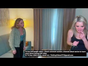 Two cuties blonde gets tickling fun together - Tickle tickle vlog