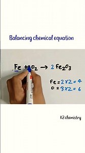 Fe+O2=Fe2o3 #chemistry