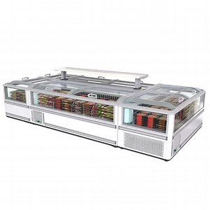 [Hot Item] Supermarket R290 Frozen Food Top Open Static Cooling End Island Combined Freezer