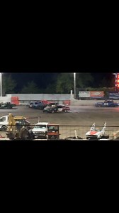 The Big One! It all kicked off with a four-wide out of the corner—chain reaction with no room, no mercy. #dirttrack #dirttrackracing #racecar #crash #fire | Speedway Highlights