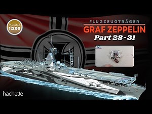 Hachette Flugzeugträger Graf Zeppelin Part 28 - 31 - Zusammenbau des vorderen Aufbaudecks!
