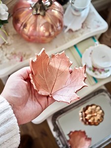 DIY leaf bowl, Autumn craft idea