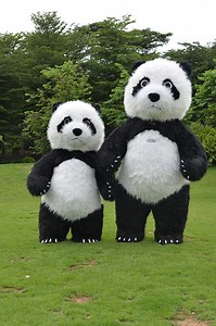 [Hot Item] Business Promotion Handmade Animal Inflatable 2m Panda Mascot Costume for Adult