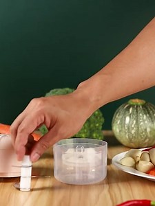 Portable Electric Mini Garlic Chopper-Small Wireless Food Processor, Herb Grinder with USB Charging, Used for Ginger, Onion, Pepper, Vegetables, Meat, Herbs (3.4oz & 8.5oz Bowls), White