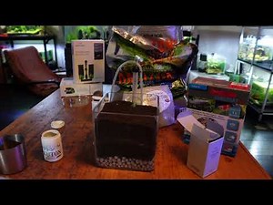 DIY undergravel/active soil filter setup.